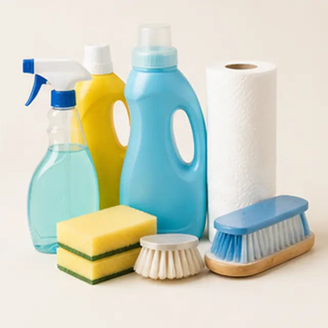 Cleaning and paper goods