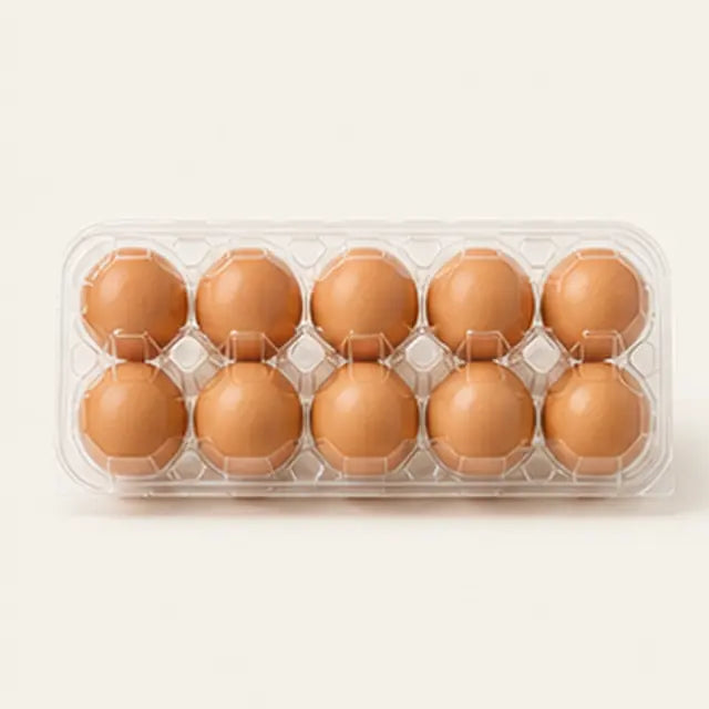 Carton of brown eggs
