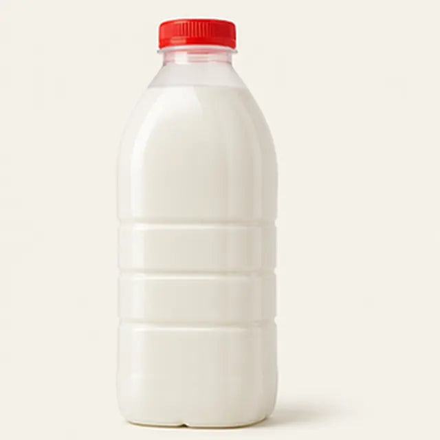 Bottle of whole milk