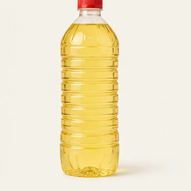 Bottle of sunflower cooking oil
